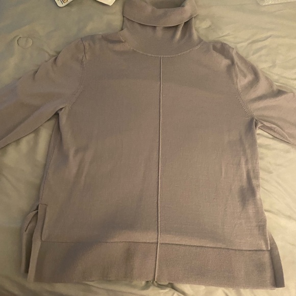 Banana Republic Sweaters - Banana Republic Women's Cowl Neck Sweater - Light Gray Merino Wool